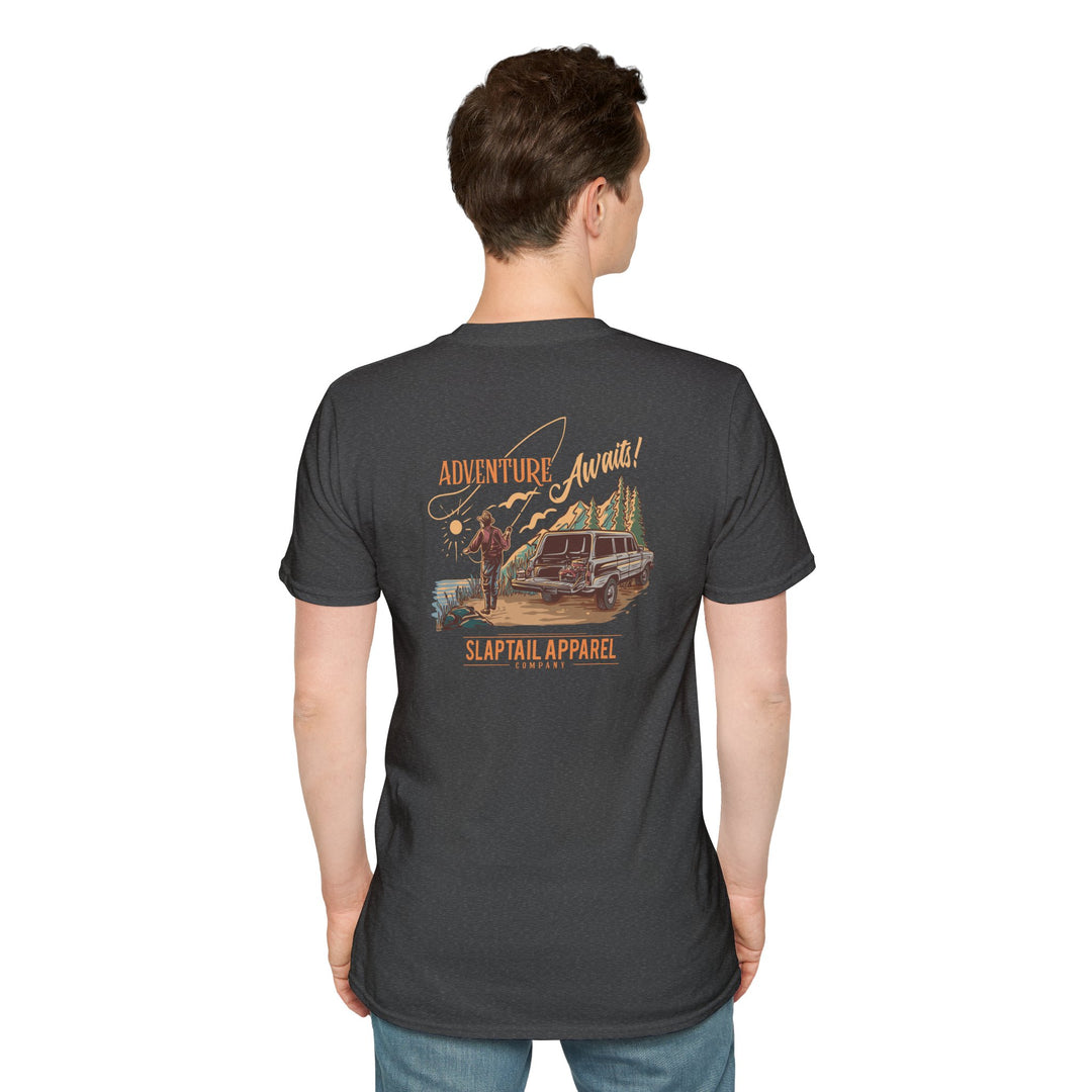 Adventure Await Outdoor Fishing Off-Road T-Shirt