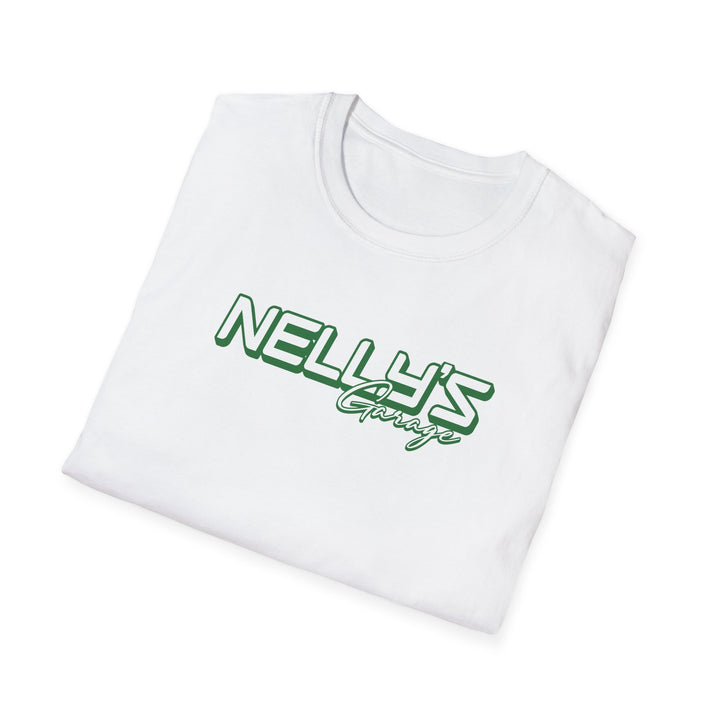 Nelly's Garage T‑Shirt — Retro Green Logo Tee