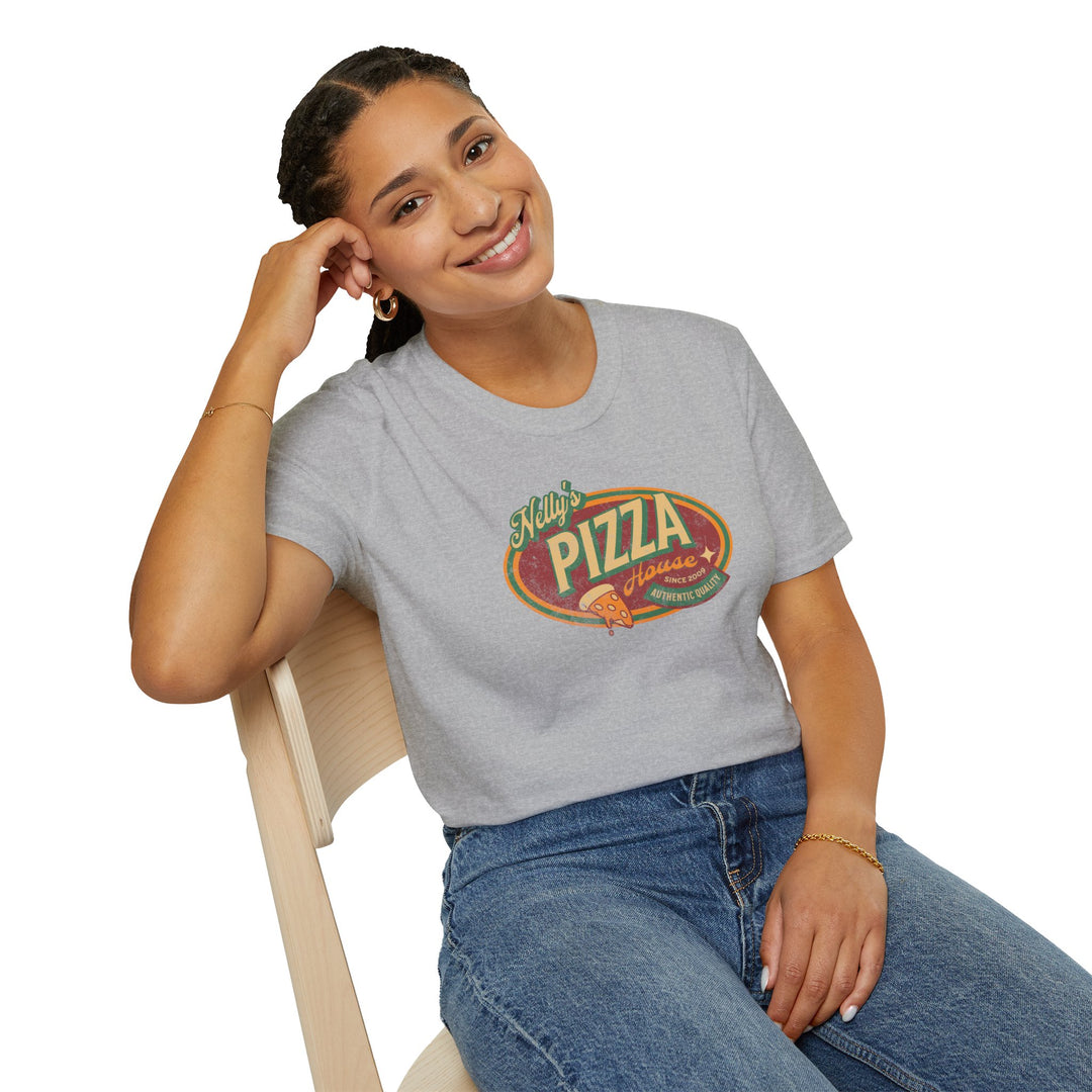 Vintage Pizza Tee — Retro 'Nelly's Pizza House' T-Shirt