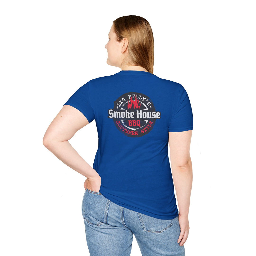 Smoke House BBQ T‑Shirt — Big Nelly’s Vintage BBQ Logo Tee