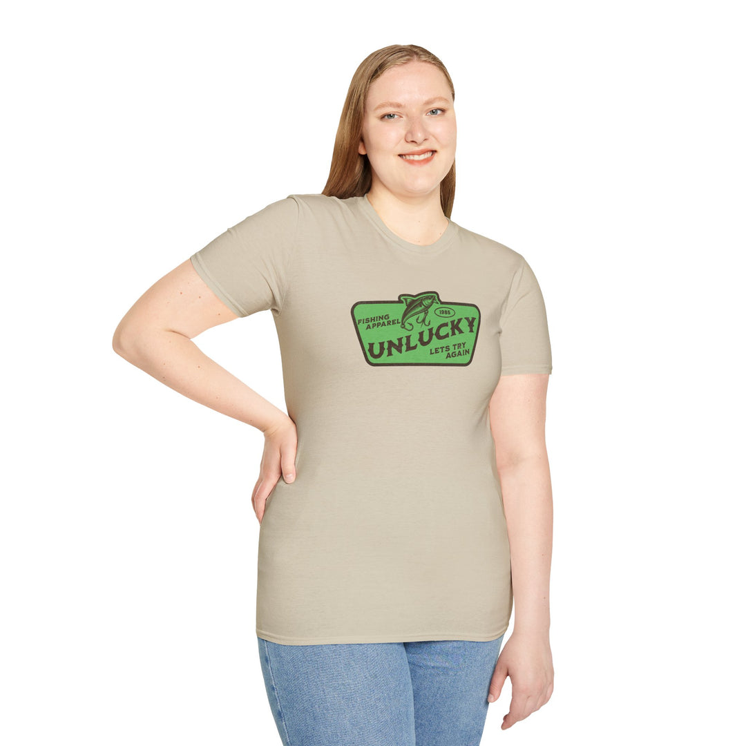 Unlucky Fishing T-Shirt — Funny Vintage Fishing Tee