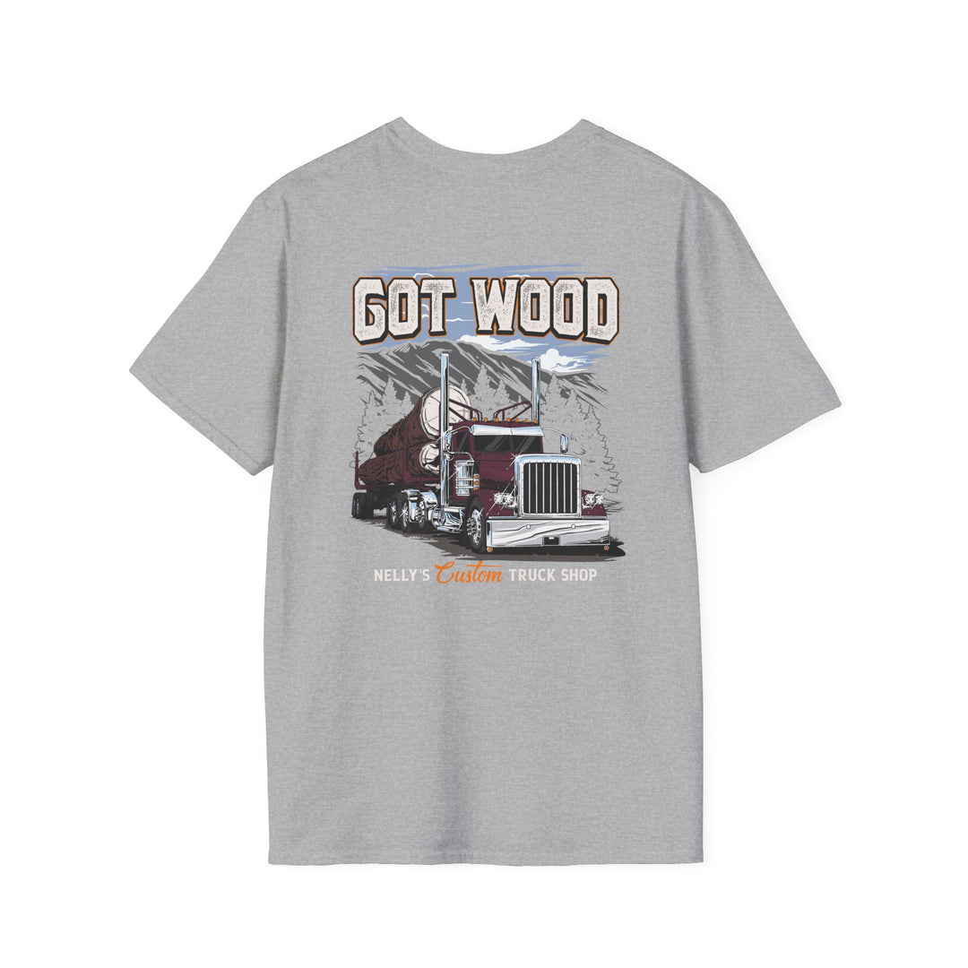 Got Wood Truck T-Shirt — Logging Semi Truck Graphic Tee