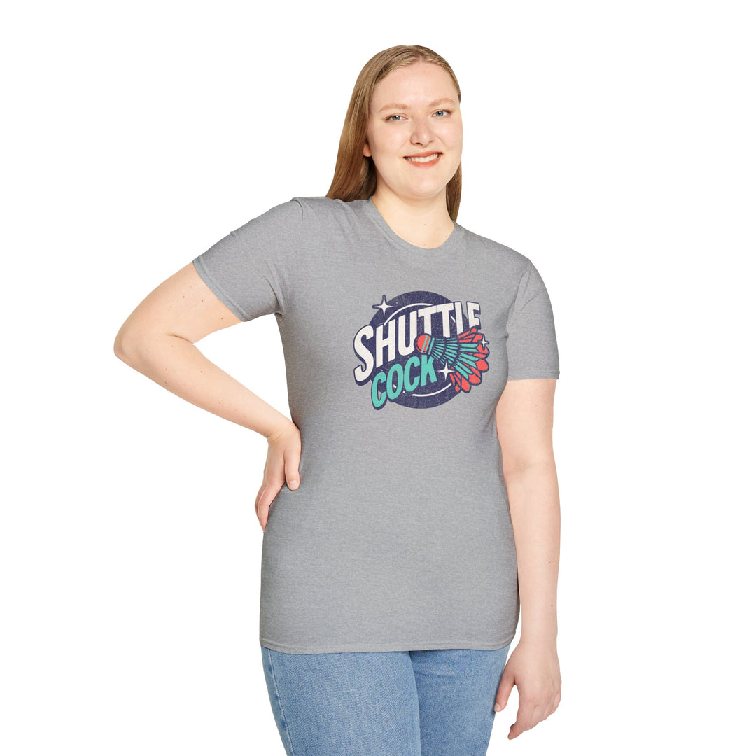 Shuttlecock Badminton T‑Shirt — Vintage Shuttlecock Graphic Tee