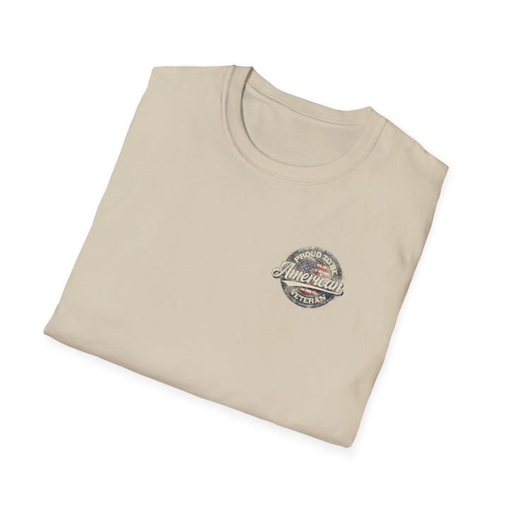 Proud American Veteran Retro Flag T-Shirt