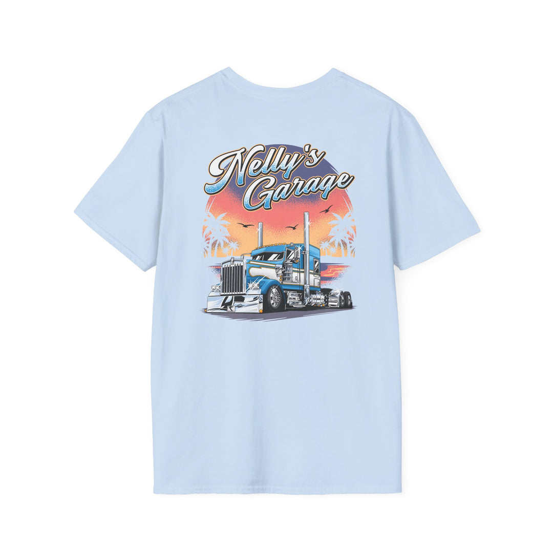 Nelly's Garage Truck Tee — Vintage Kenworth Semi-Truck Graphic T-Shirt