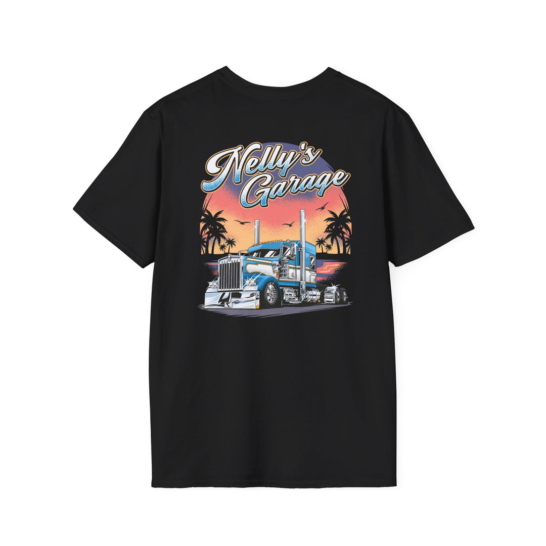 Nelly's Garage Truck Tee — Vintage Kenworth Semi-Truck Graphic T-Shirt