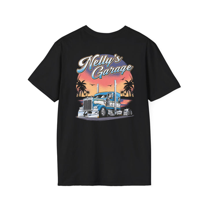 Nelly's Garage Truck Tee — Vintage Kenworth Semi-Truck Graphic T-Shirt