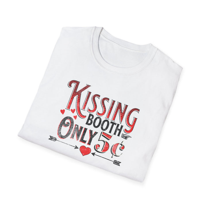 Kissing Booth Only 5 cents T-Shirt - Retro Love Graphic Tee