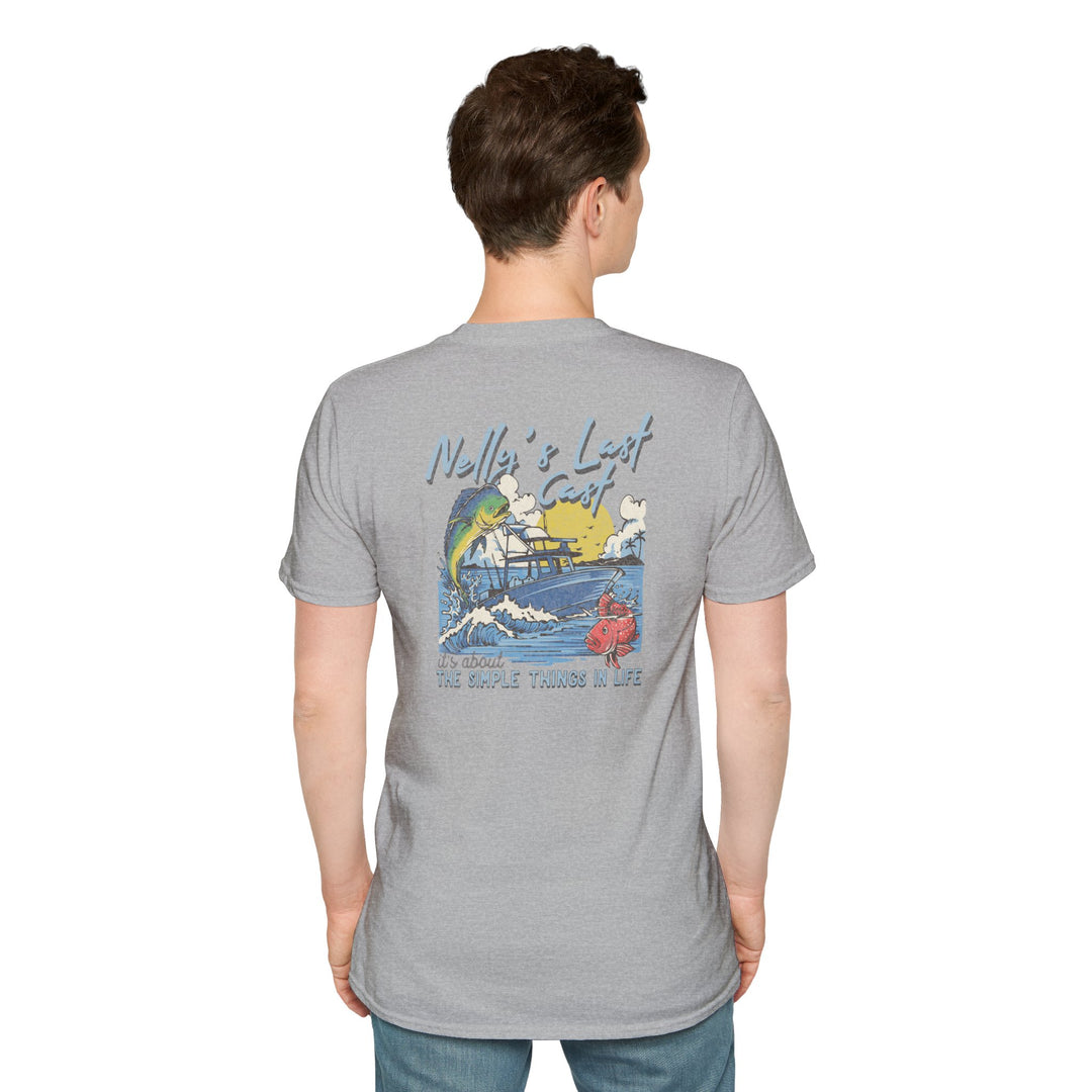 Nelly's Last Cast T-Shirt — Retro Fishing Tee