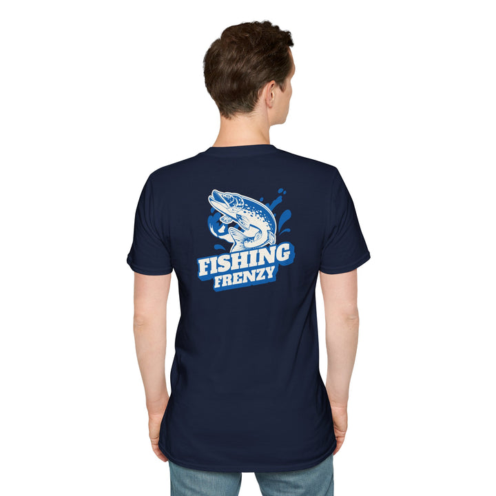 Fishing Frenzy Retro Graphic T-Shirt