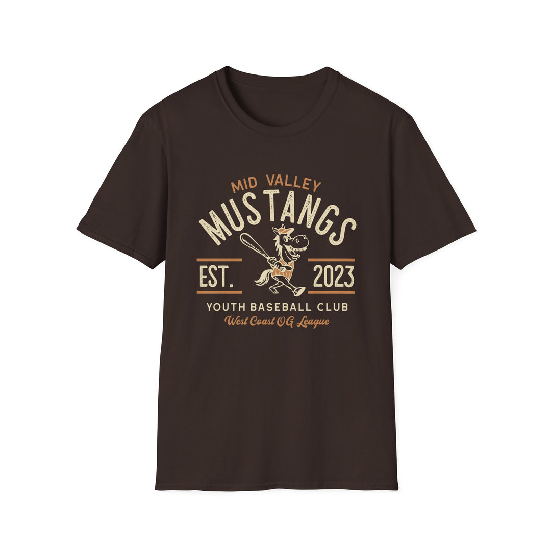 Baseball Club T-Shirt - Mid Valley Mustangs EST. 2023