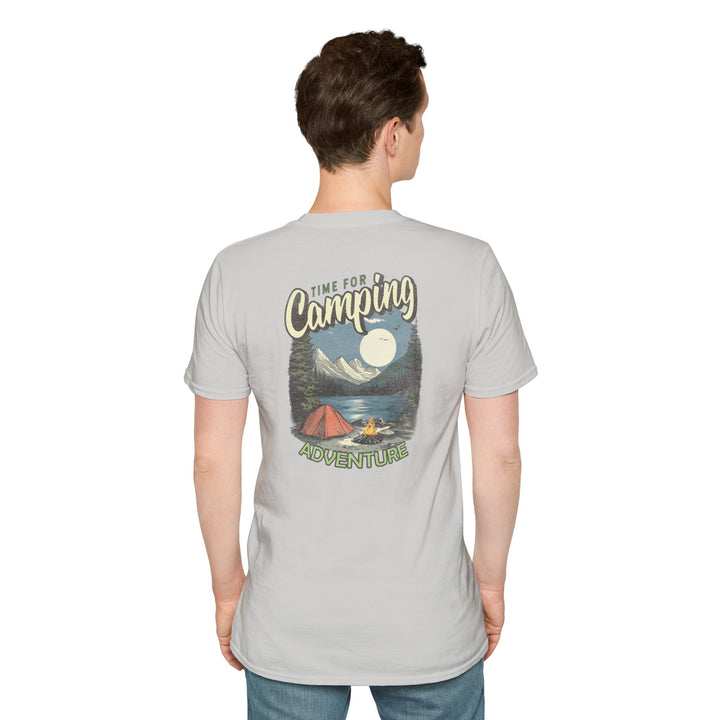 Camping Adventure T-Shirt — "Time for Camping" Outdoor Graphic Tee