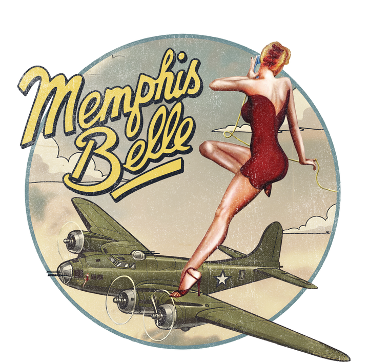 Memphis Belle Vintage Pin-Up T-Shirt