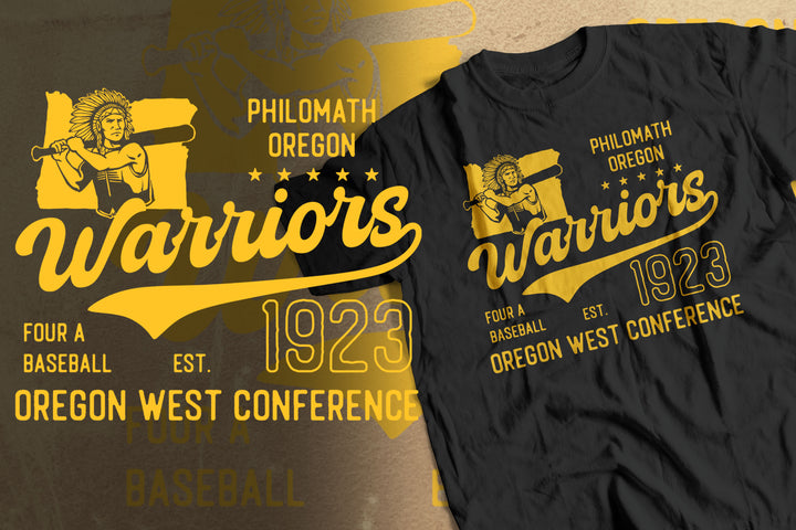 Warriors 1923 Philomath Baseball T-Shirt