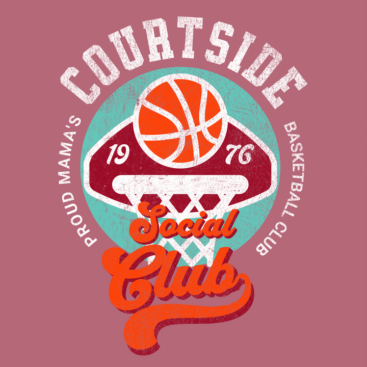 Courtside Club Retro Basketball T-Shirt