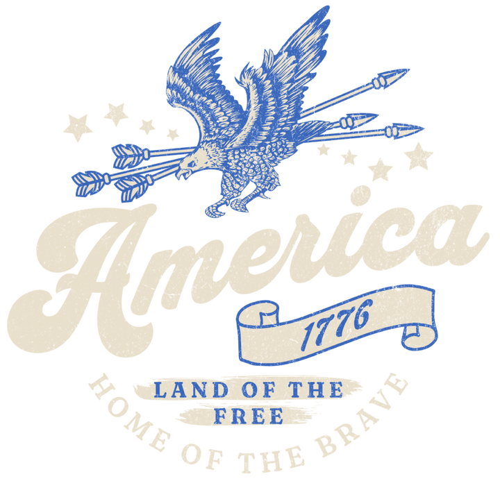 America Vintage Eagle Patriotic T-Shirt
