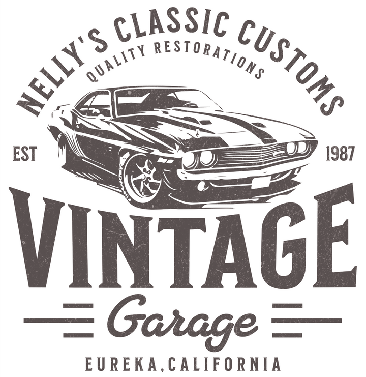 Vintage Garage Classic Car T-Shirt