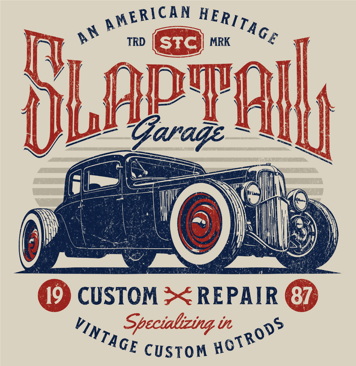 Slaptail Garage Rat Rod T-Shirt