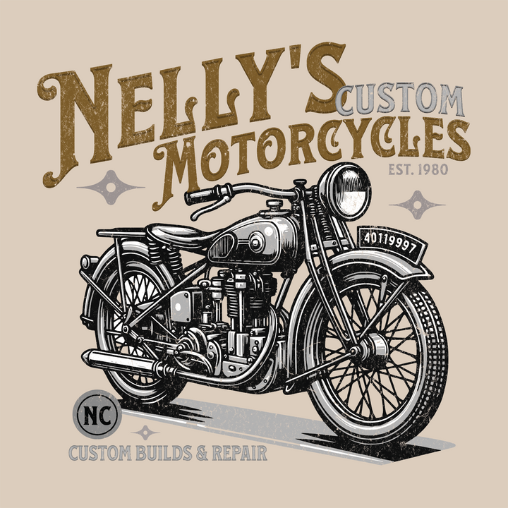 Nelly’s Motorcycles Vintage T-Shirt