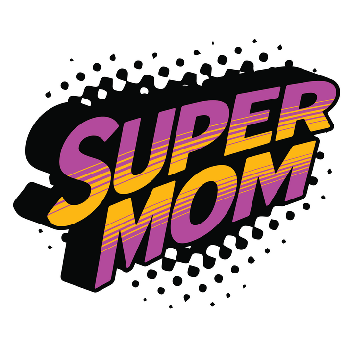 Super Mom Retro Comic T-Shirt