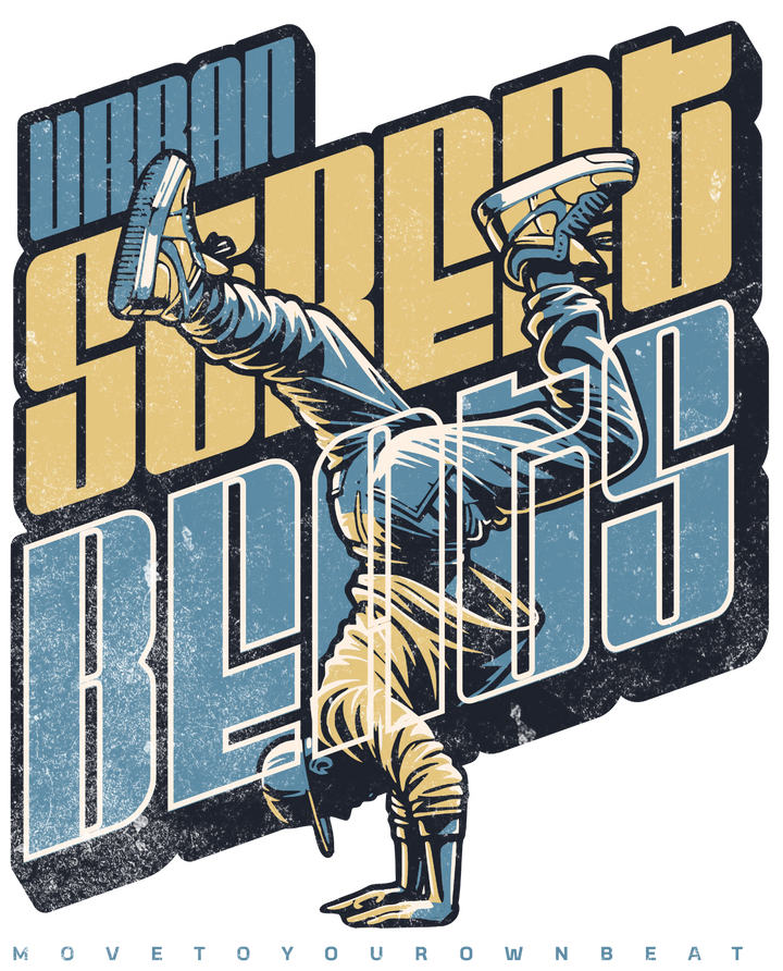 'Urban Street Beats' Retro Graphic T-Shirt