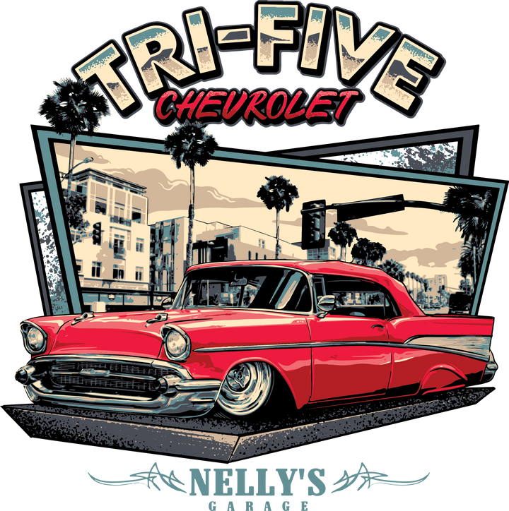 Tri-Five Chevy Classic Car T-Shirt