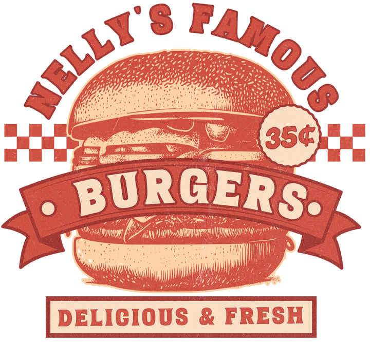 Nelly’s Famous Burgers Retro T-Shirt