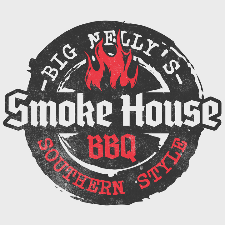 Smoke House BBQ T‑Shirt — Big Nelly’s Vintage BBQ Logo Tee