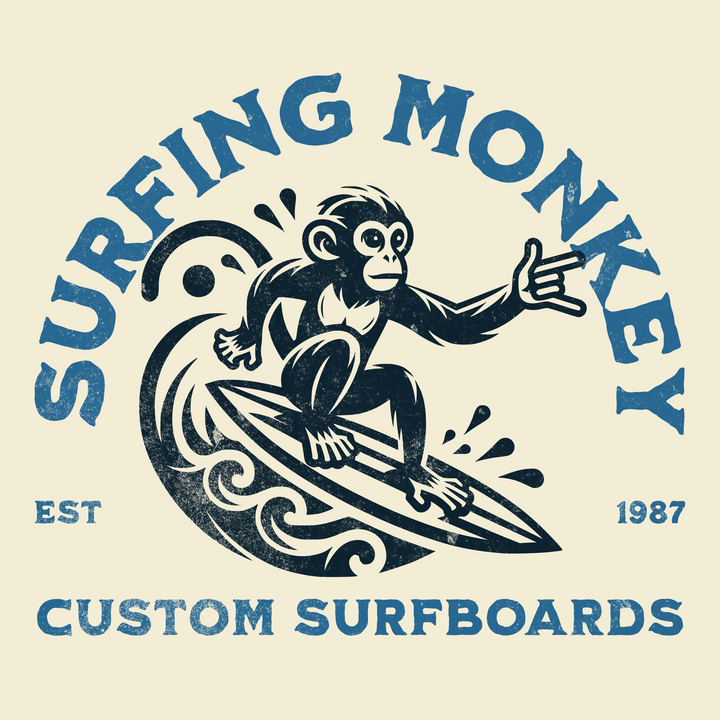 Surfing Monkey Vintage T-Shirt