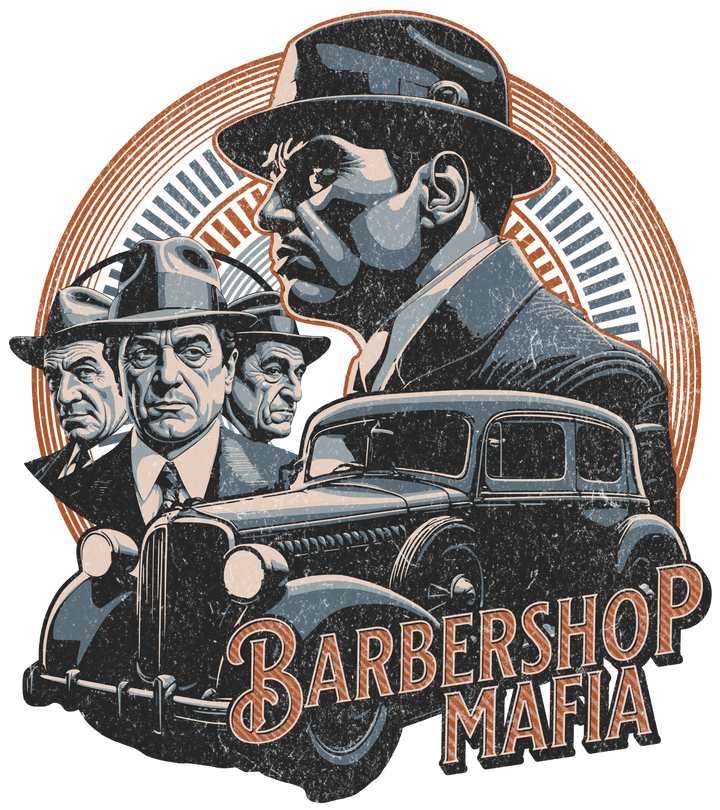 Barbershop Mafia Vintage T-Shirt