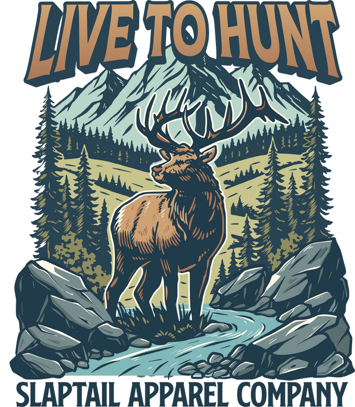 Live to Hunt Outdoor Elk T-Shirt