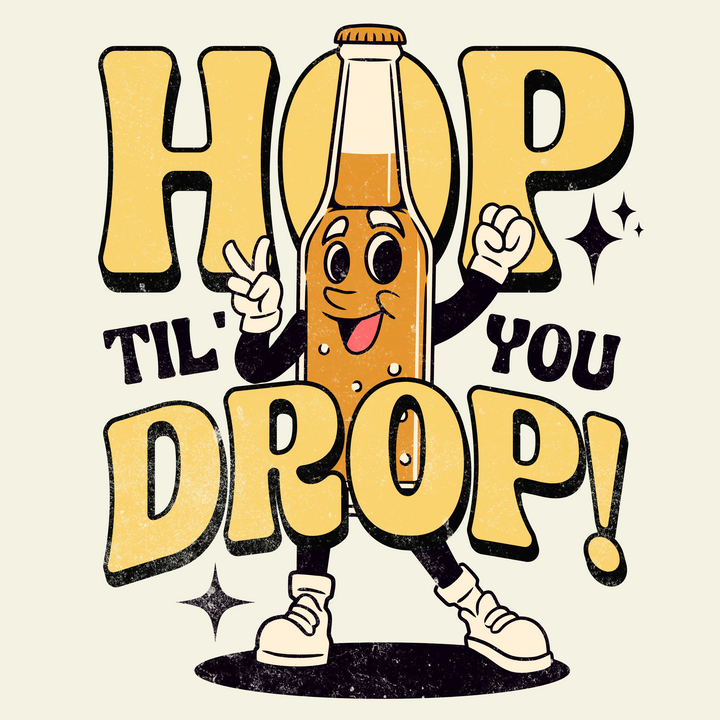 Hop Till you Drop Beer Shirt - Unisex Softstyle T-Shirt