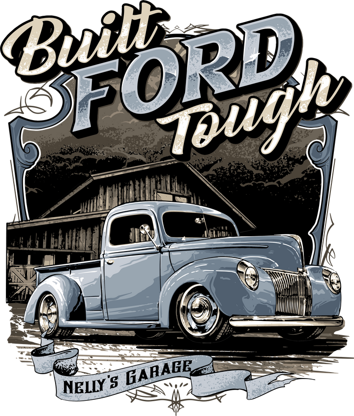 Built Ford Tough Vintage Truck T-Shirt