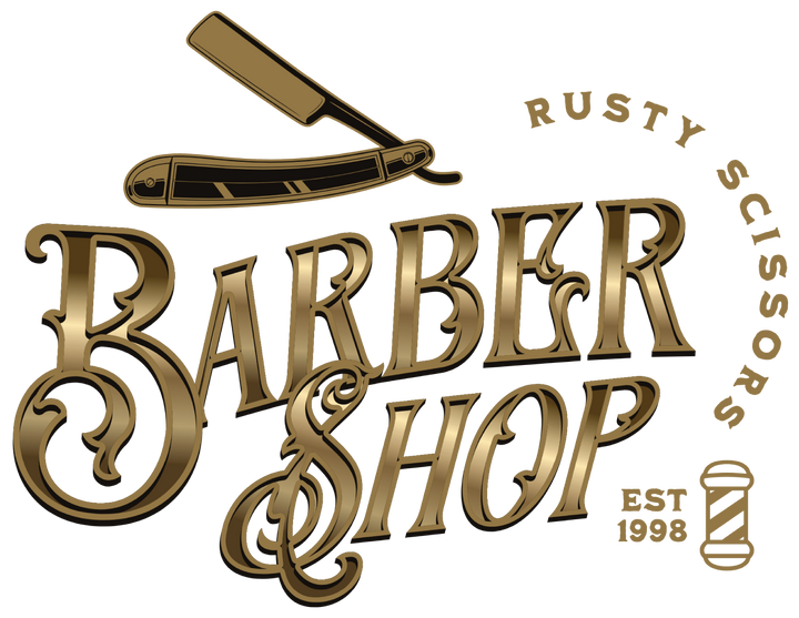 Barber Shop Vintage Razor T-Shirt — Retro Barbering Logo Tee