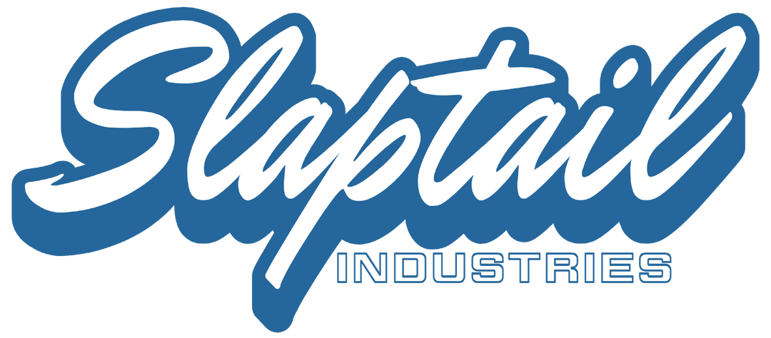 T-Shirt — "Slaptail" Retro Script Logo Tee