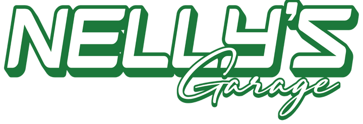 Nelly's Garage T‑Shirt — Retro Green Logo Tee