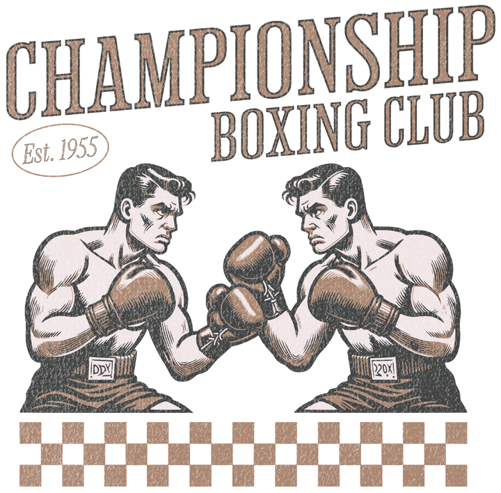 Boxing Club T-Shirt – Championship Vintage Fighters Graphic Tee
