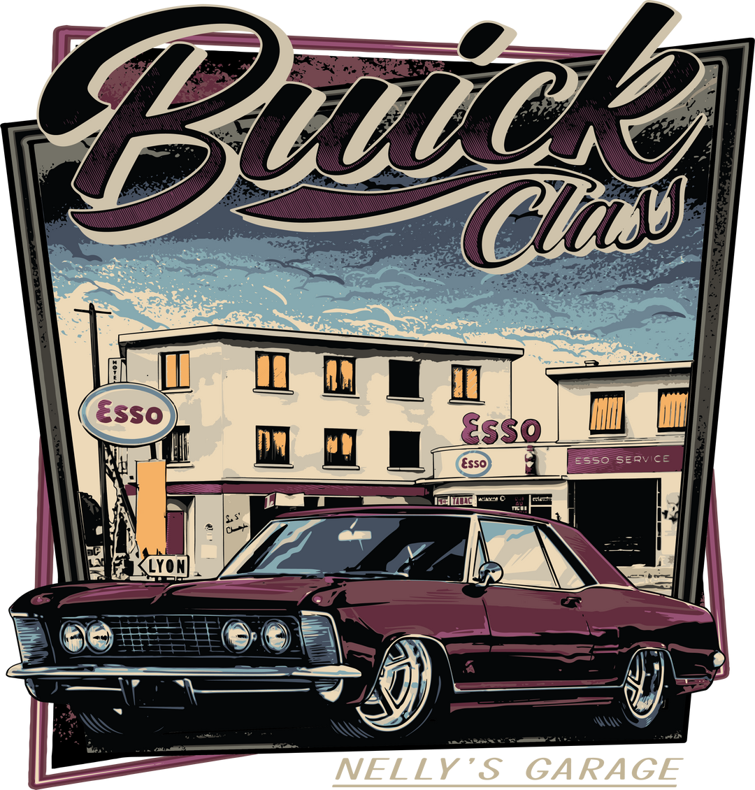 Buick Class Vintage Car T-Shirt — Retro Garage Graphic Tee