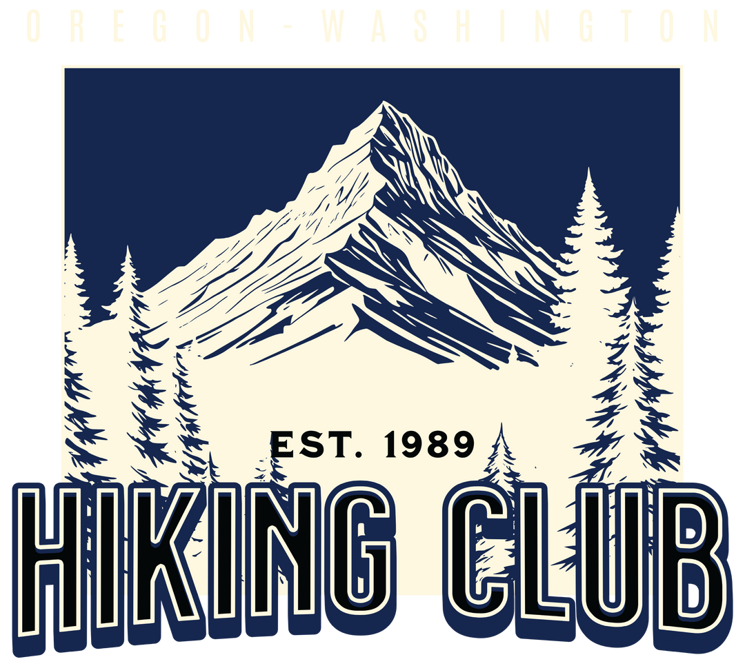 Hiking Club T-Shirt — Oregon Washington Outdoor Adventure Tee