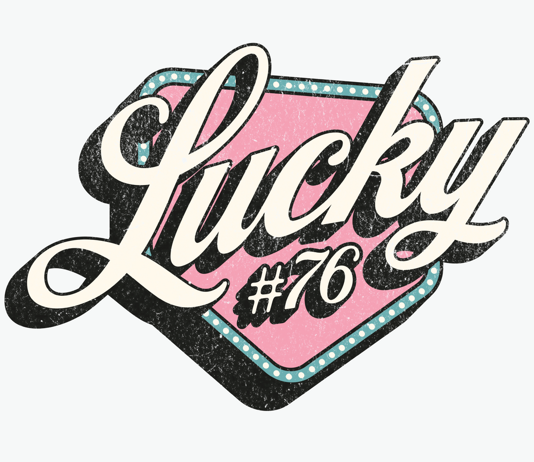 Lucky #76 Graphic T-Shirt — Retro Casino Vibe
