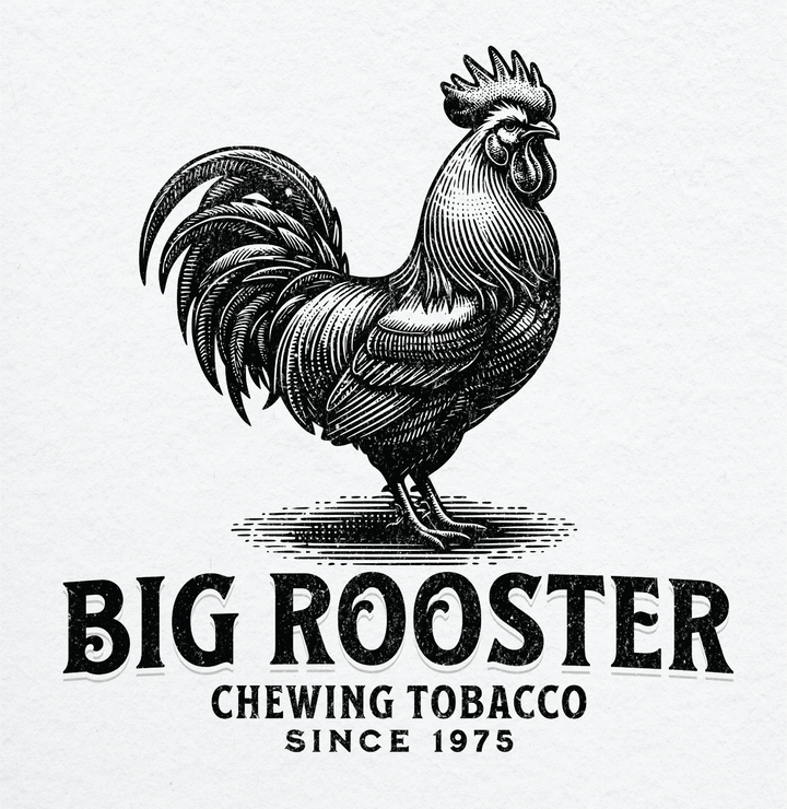 Vintage Graphic T-Shirt — "Big Rooster" Chewing Tobacco Tee
