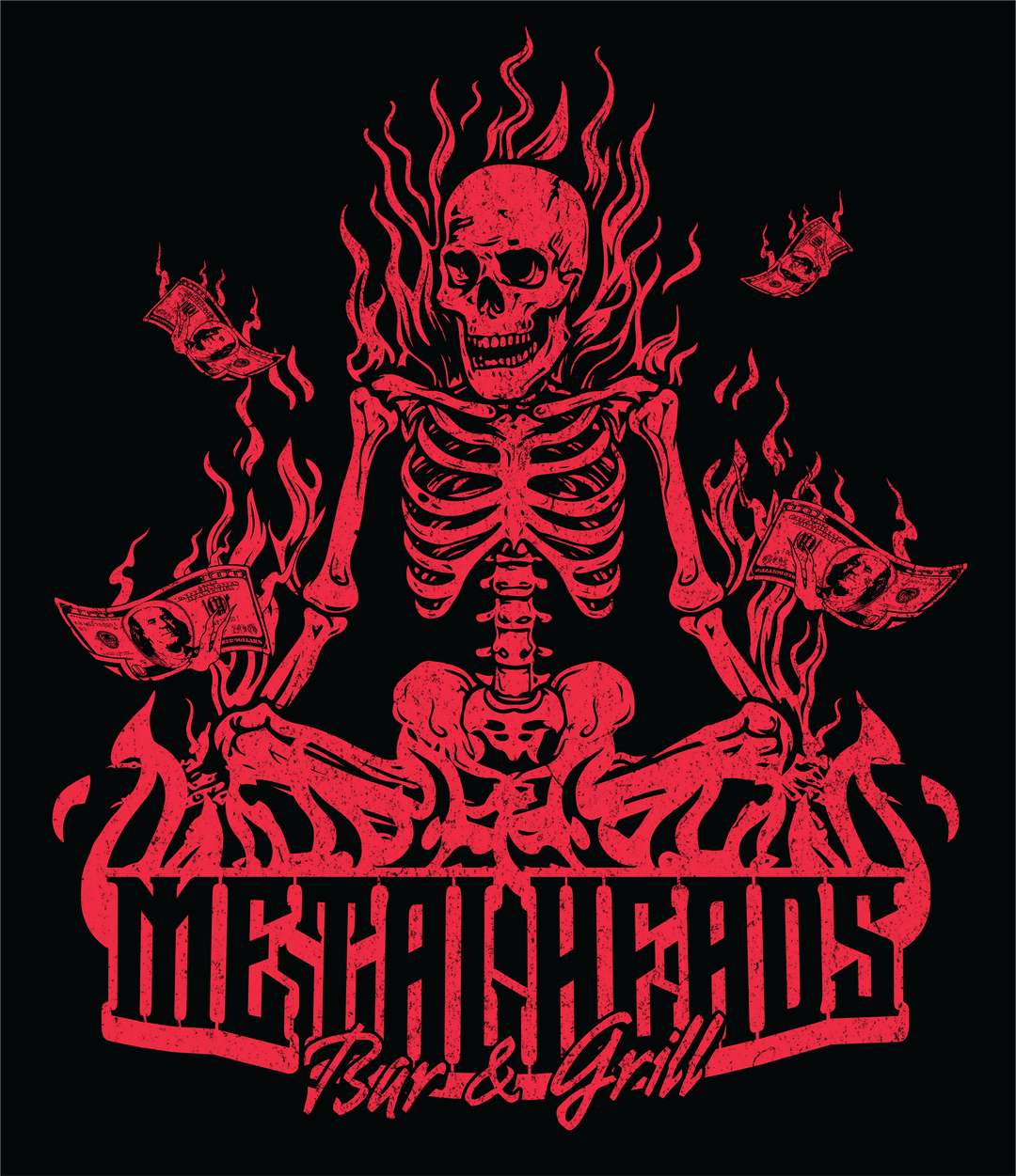 Metal Head T-Shirt — Gothic Rock Graphic Tee