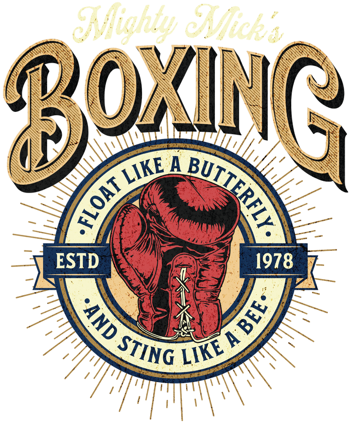 Boxing T-Shirt — "Mighty Mick's Boxing" Vintage Tee