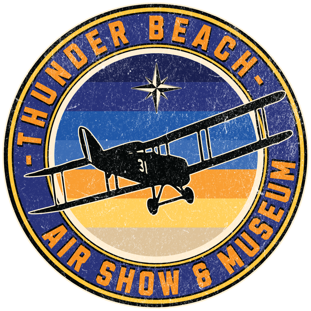 Thunder Beach Airshow Museum T‑Shirt — Vintage Plane Logo Tee