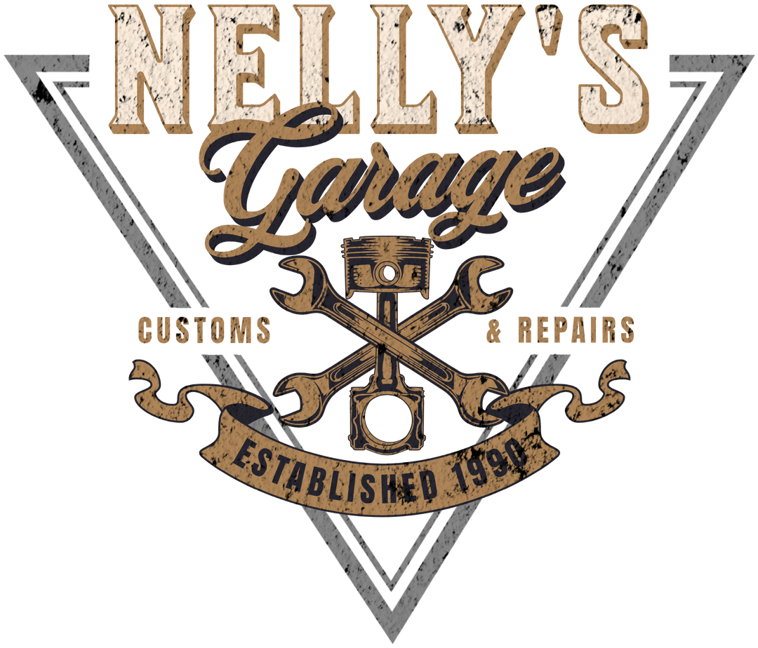 Nelly's Garage T-Shirt — Vintage Automotive Repair Shop Tee