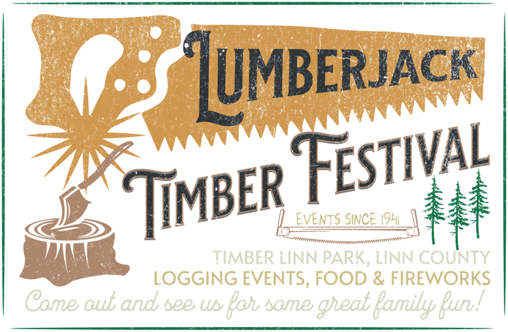 Lumberjack Timber Festival T-Shirt - Vintage Rustic Logging Event Tee