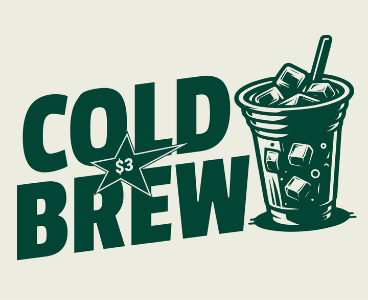 Cold Brew T-Shirt — Retro Coffee Graphic Tee