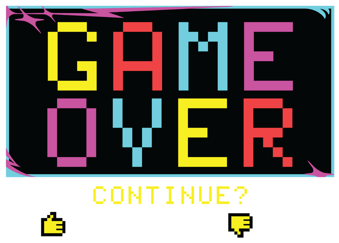 Retro "Game Over" T-Shirt — Pixel Video Game Tee