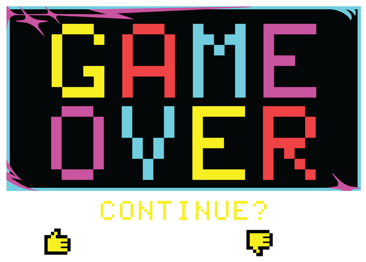 Retro "Game Over" T-Shirt — Pixel Video Game Tee