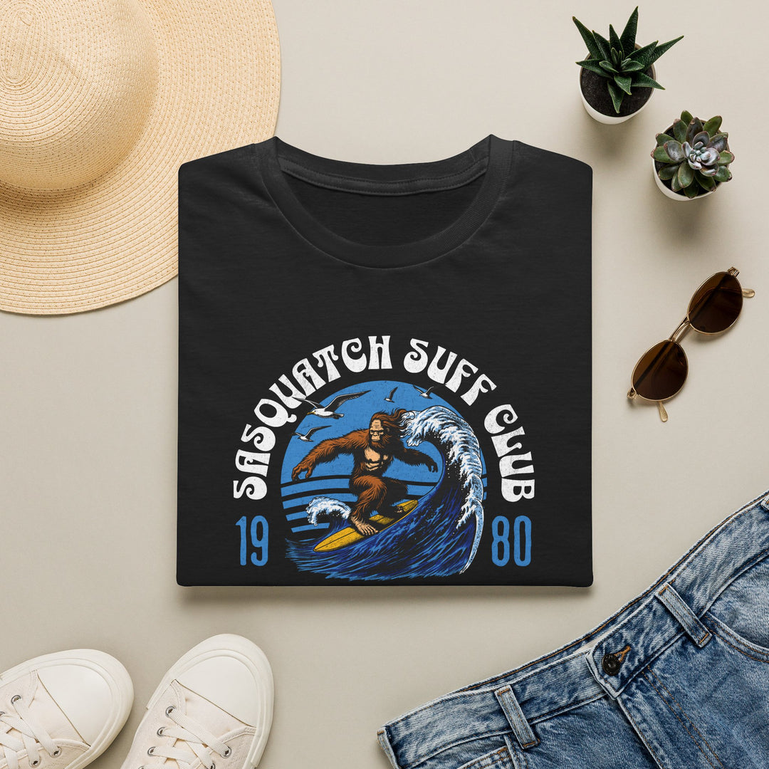 Sasqatch Surf Club Tee — Retro Surfing T-Shirt
